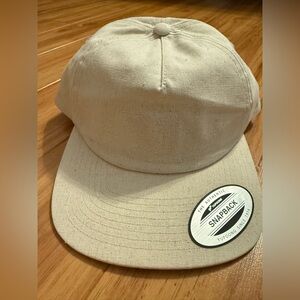 NEW Vuori Embroidered SnapBack Hat in Natural